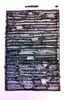 Image of a book page where all but a few words have been blacked out to make a poem.